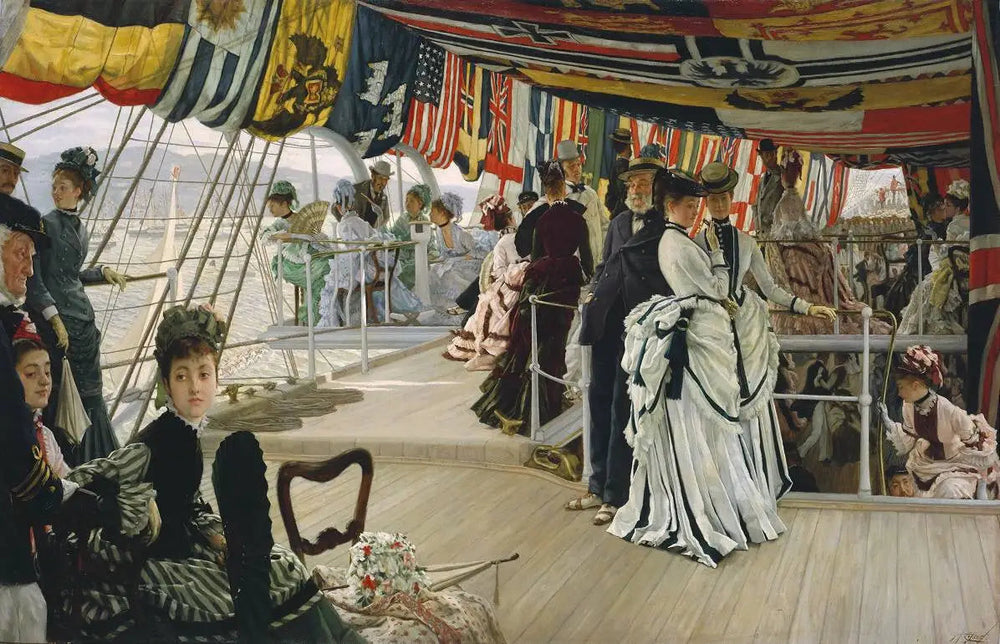Le bal à bord - James Tissot image 1 reproduction artisanale de tableau