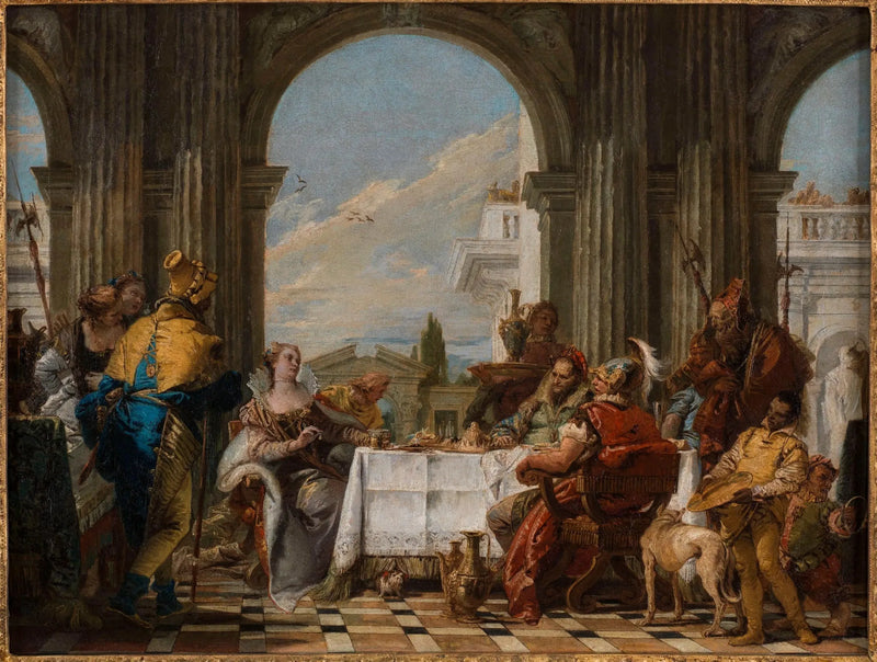 Das Bankett der Kleopatra - Giovanni Battista Tiepolo