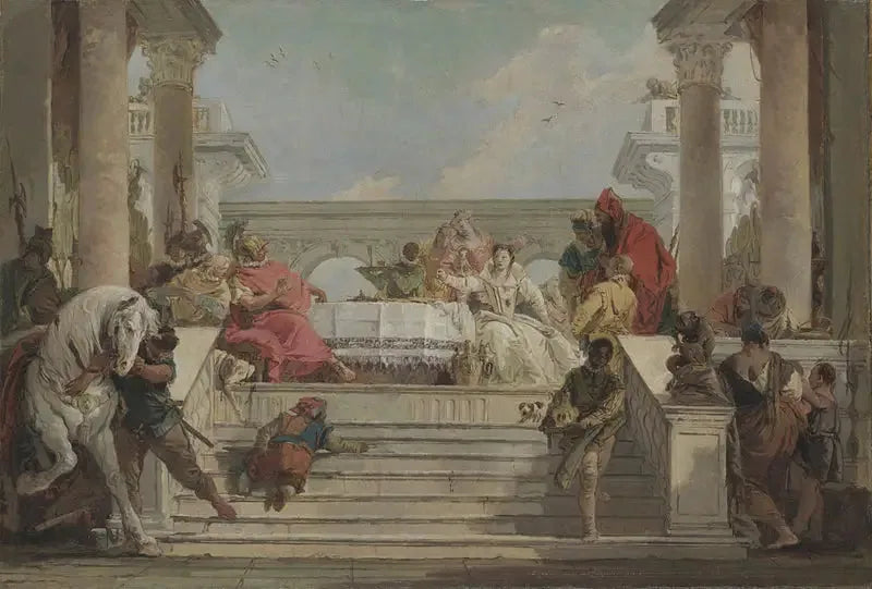 Das Bankett der Kleopatra - Giovanni Battista Tiepolo
