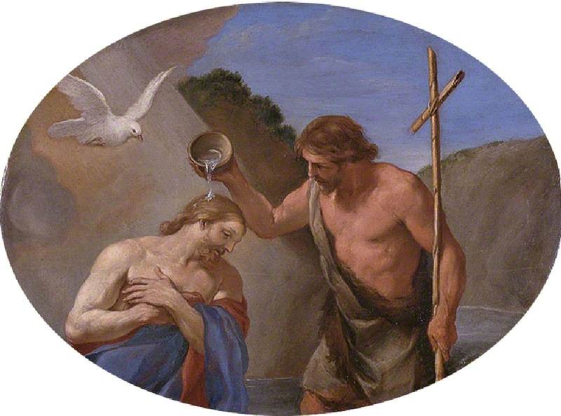 Die Taufe Christi - Andrea Sacchi