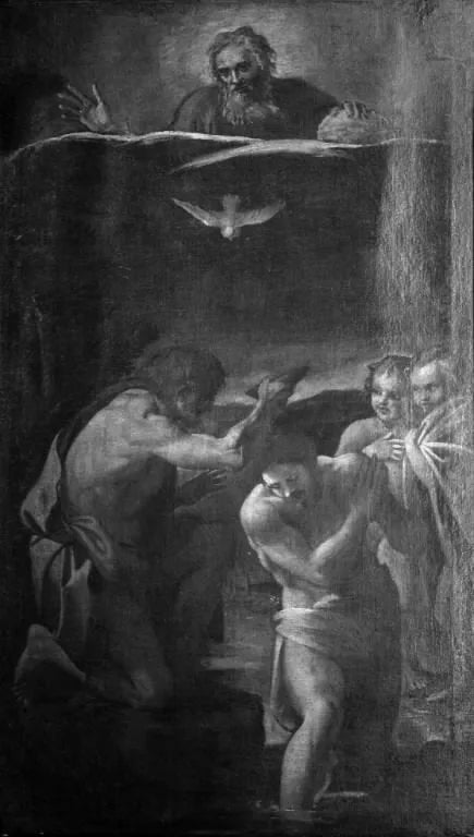 Die Taufe Christi - Annibale Carracci
