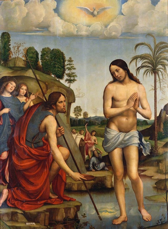 Die Taufe Christi - Francesco Francia