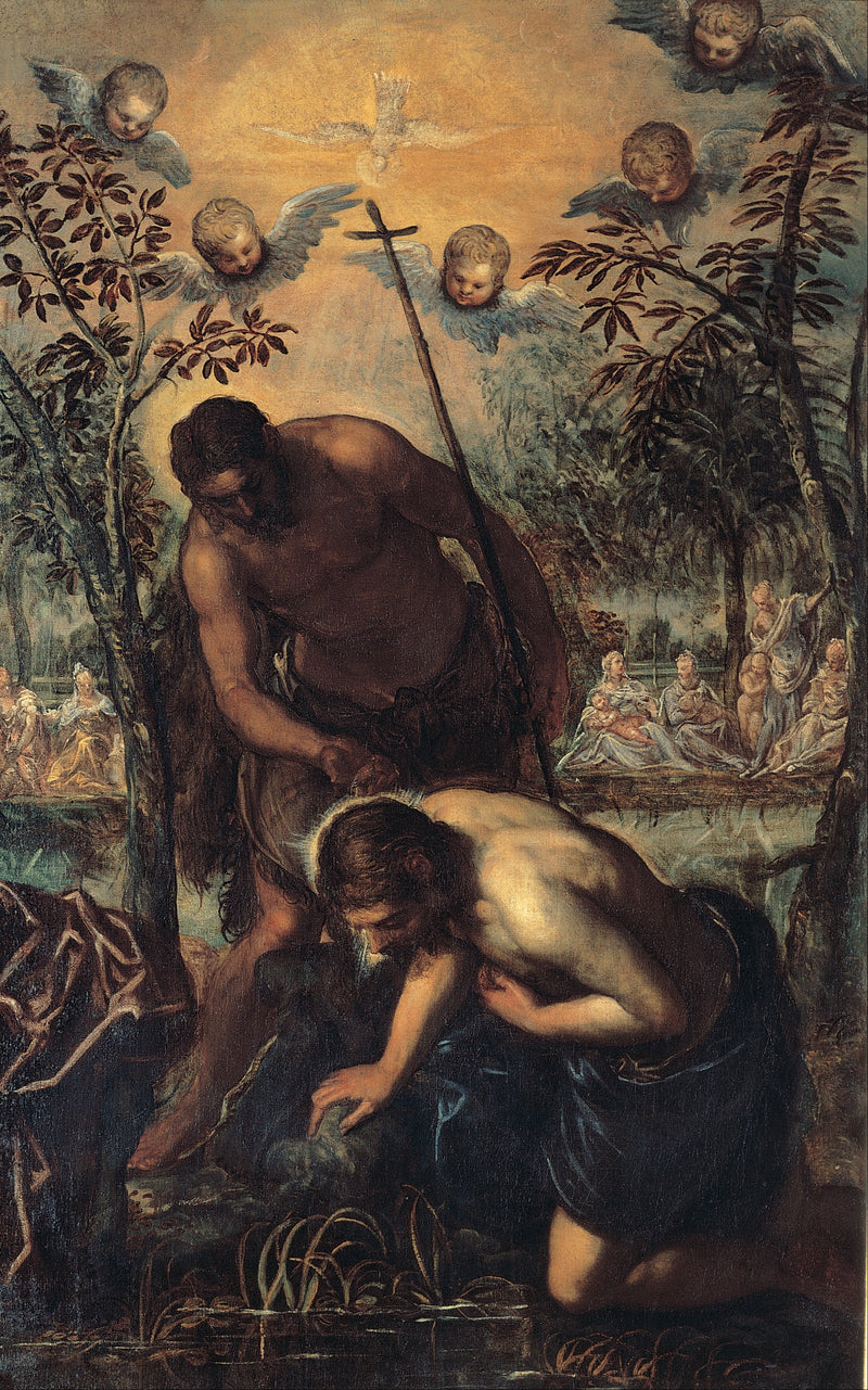 Die Taufe Christi - Jacopo Tintoretto
