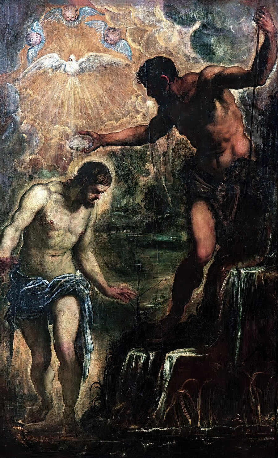 Die Taufe Christi - Jacopo Tintoretto