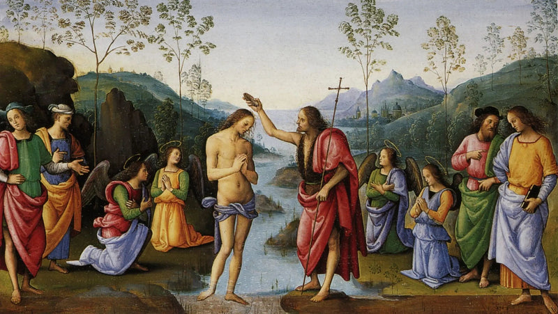 Die Taufe Christi - Pietro Perugino