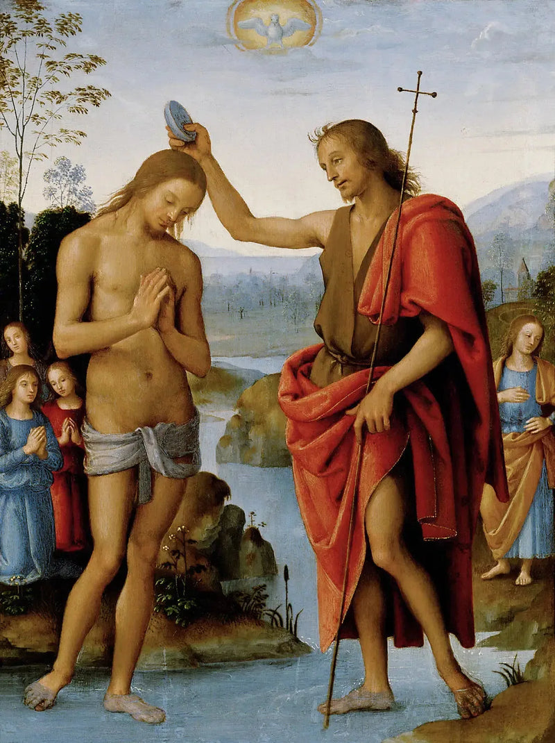Die Taufe Christi - Pietro Perugino