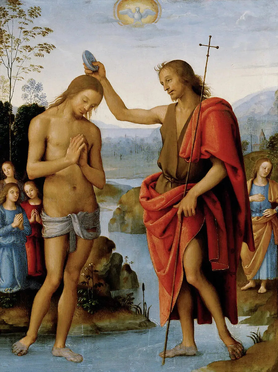 Die Taufe Christi - Pietro Perugino