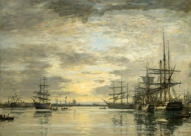 Der Teich der Eure in Le Havre - Eugène Boudin