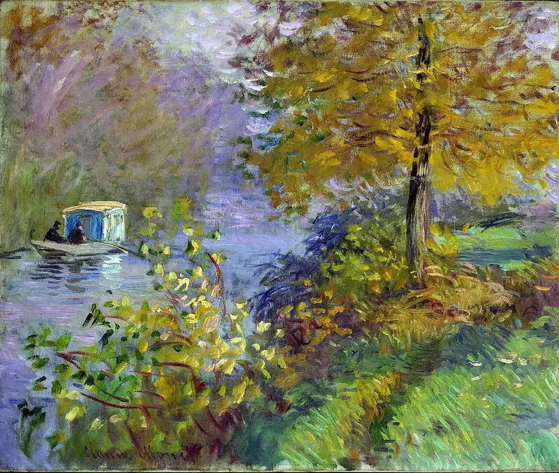 Das Atelierboot - Claude Monet
