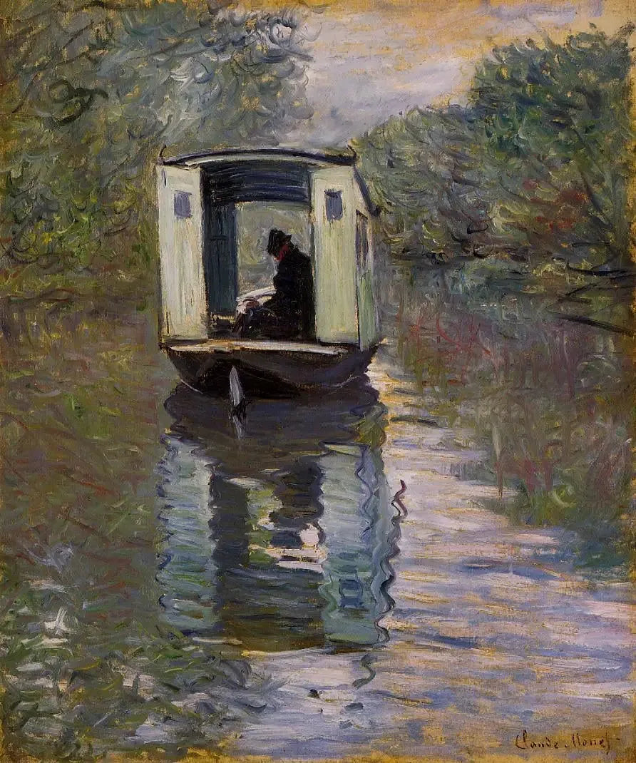 Das Atelierboot - Claude Monet