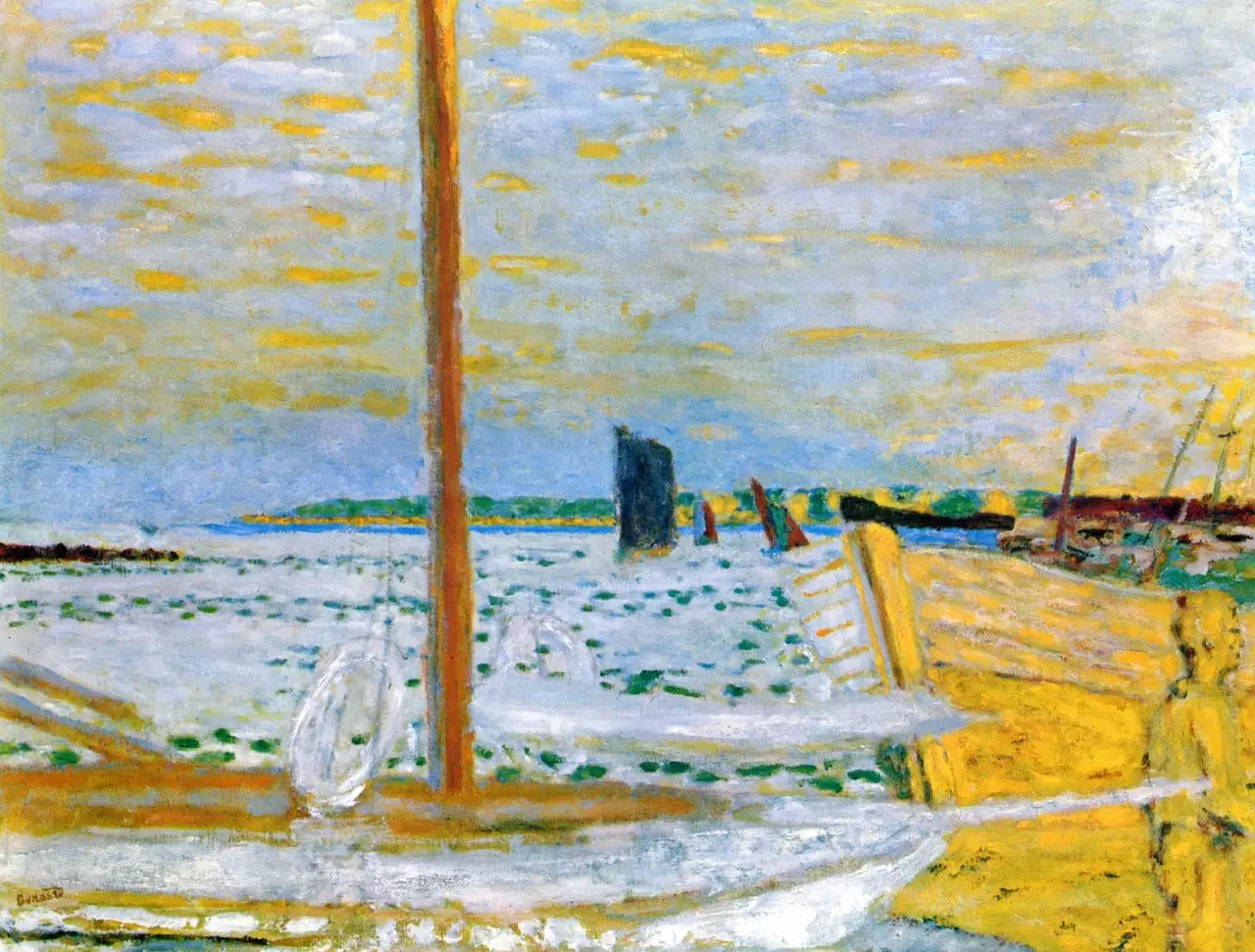 Le Bateau jaune - Pierre Bonnard image 1 reproduction artisanale de tableau