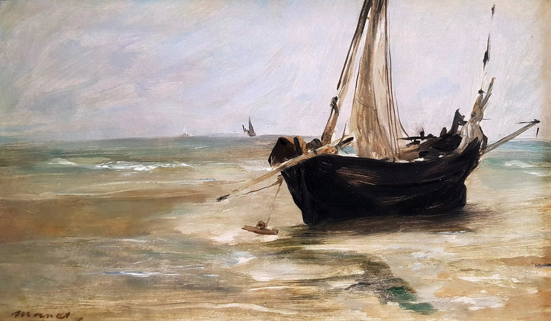 Das schwarze Boot in Berck - Édouard Manet