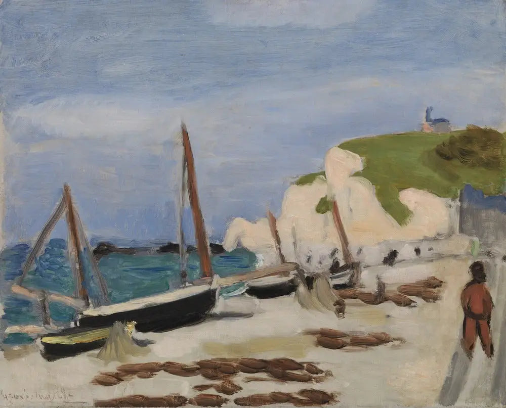 Reproduction du tableau « Le Bateau Noir (Le Bateau noir) - Henri Matisse » par Alpha Reproduction en peinture à l’huile