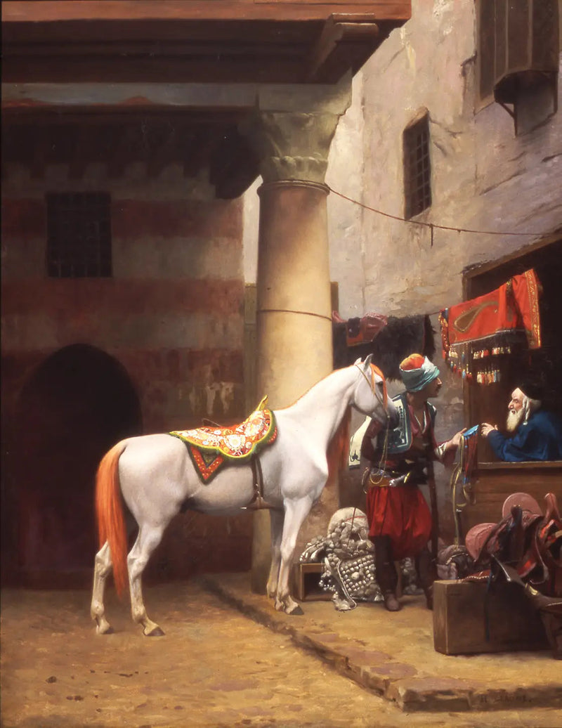 Der Sattelbasar, Kairo - Jean-Léon Gérôme