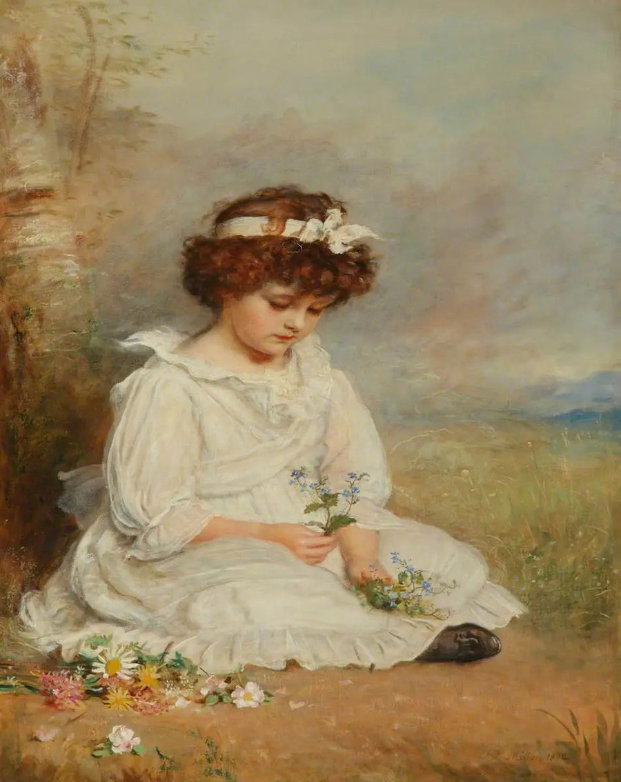 Der geliebte Blau von Little Speedwell - John Everett Millais
