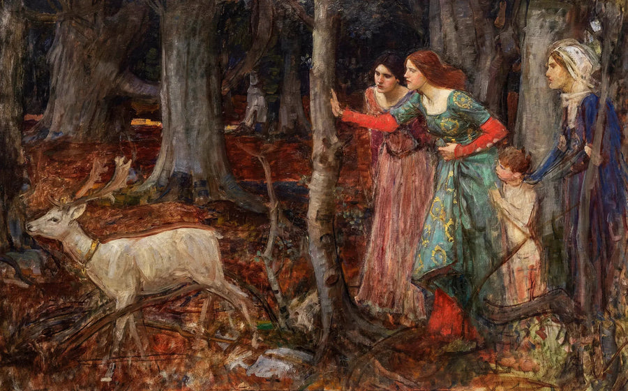 Der mystische Wald - John William Waterhouse