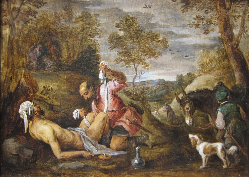 Le bon Samaritain - David Teniers le Jeune image 1 copie peinte à la main à l’huile