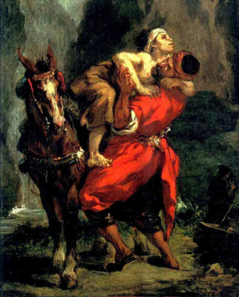 Der gute Samariter - Eugène Delacroix