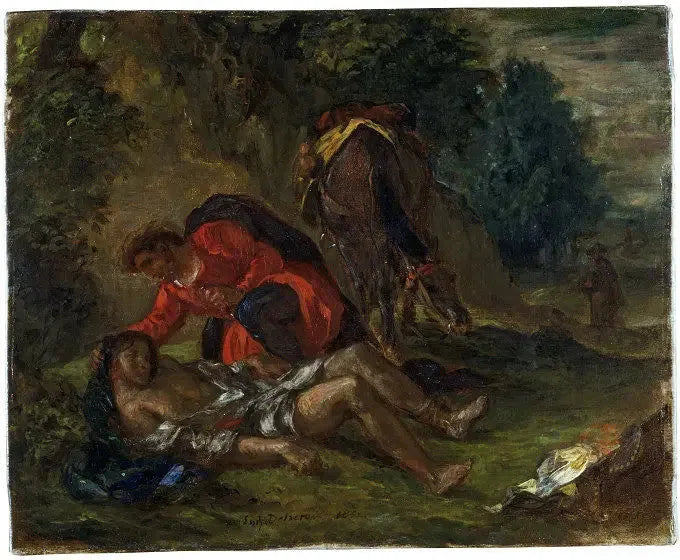 Der gute Samariter - Eugène Delacroix