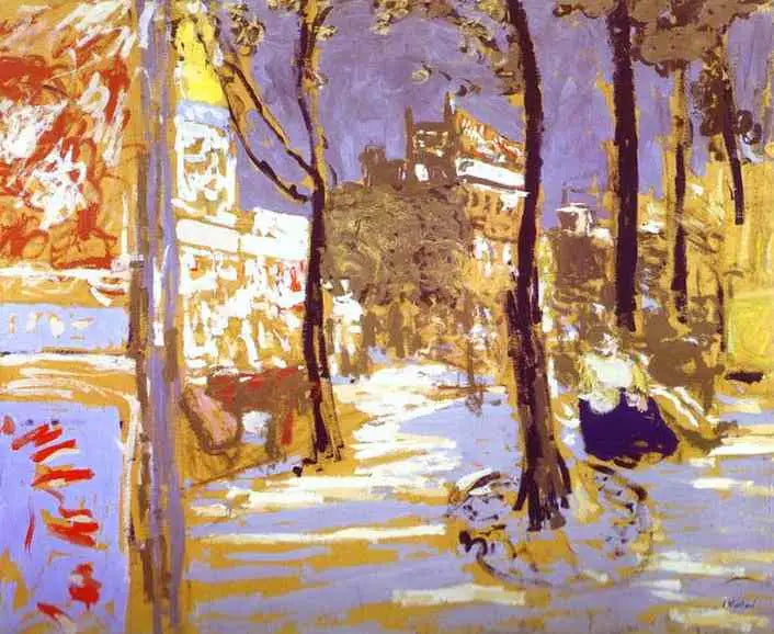 Der Boulevard des Battignolles - Édouard Vuillard