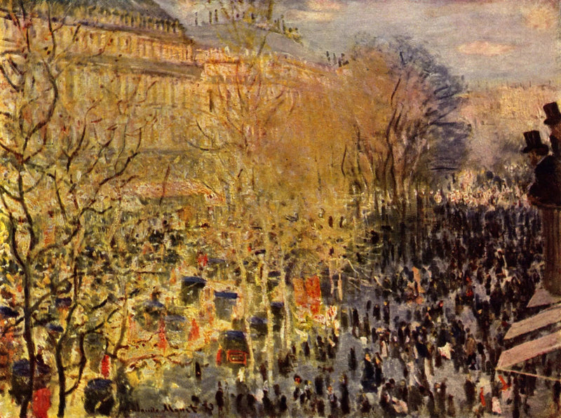 Die Boulevard des Capucines - Claude Monet
