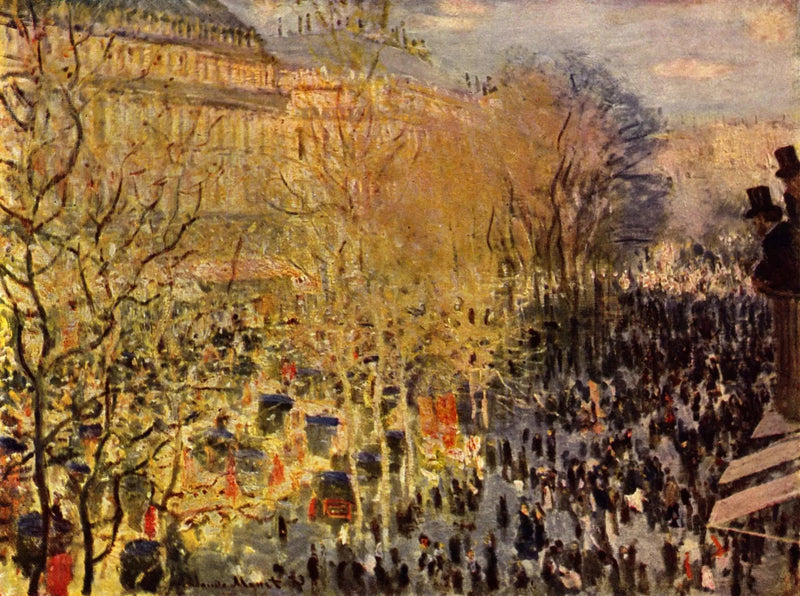 Die Boulevard des Capucines - Claude Monet