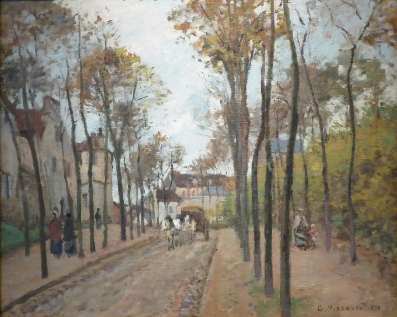 Der Boulevard des Fossés, Pontoise - Camille Pissarro