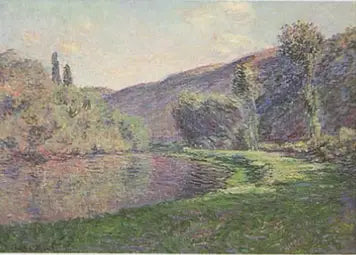 Le Bras de Jeufosse, effet de fin d'après-midi - Claude Monet image 1 copie de tableau peinte à la main