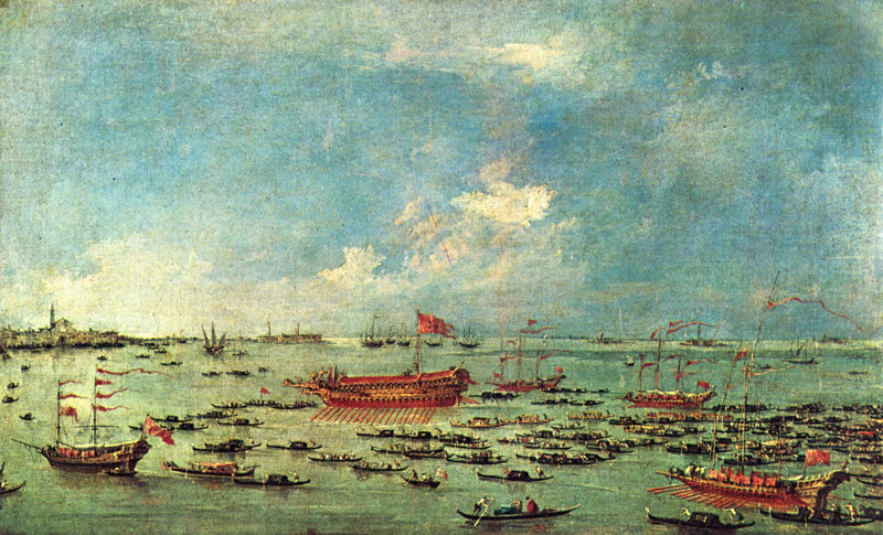 Der Bucentaure bei San Nicolò di Lido - Francesco Guardi