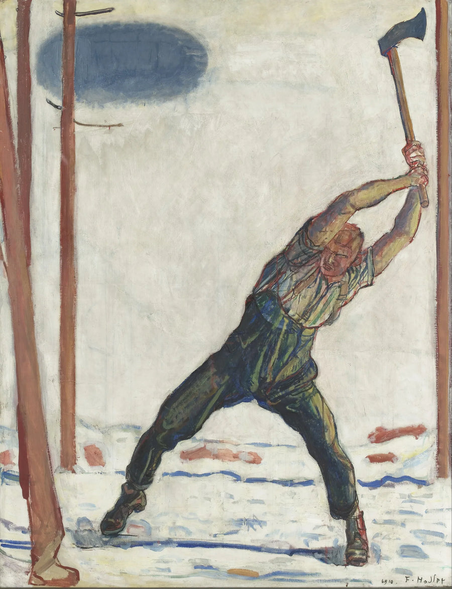 Der Holzfäller - Ferdinand Hodler