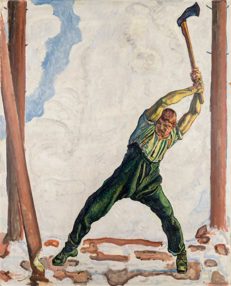 Der Holzfäller - Ferdinand Hodler