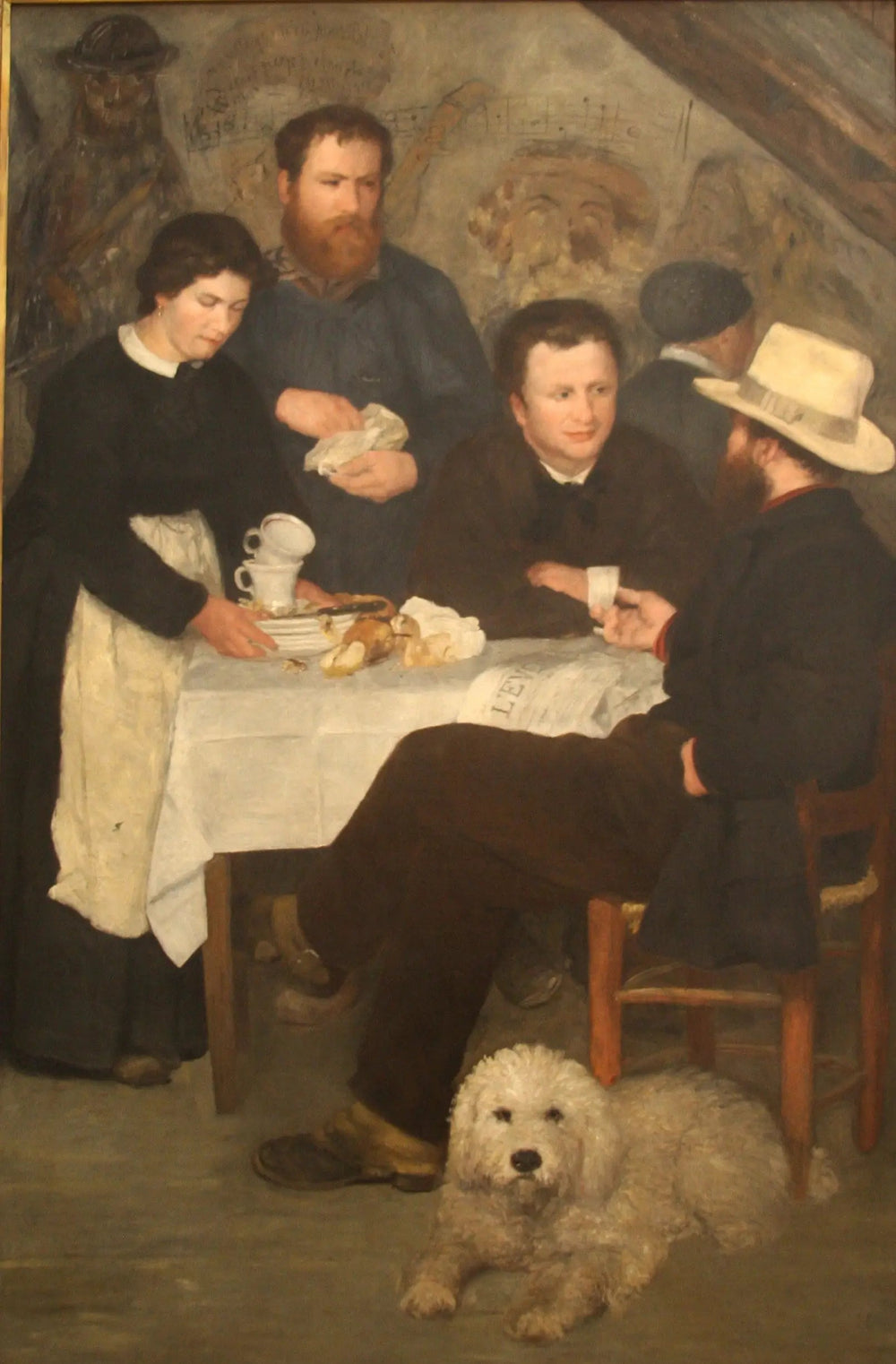 Le cabaret de la Mère Antony - Pierre-Auguste Renoir image 1 tableau peint à l’huile sur toile