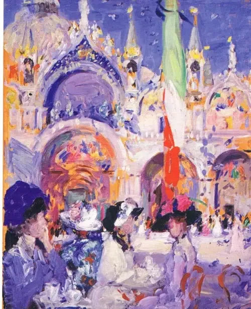Le Café de Florian - Francis Cadell image 1 copie de tableau peinte à la main