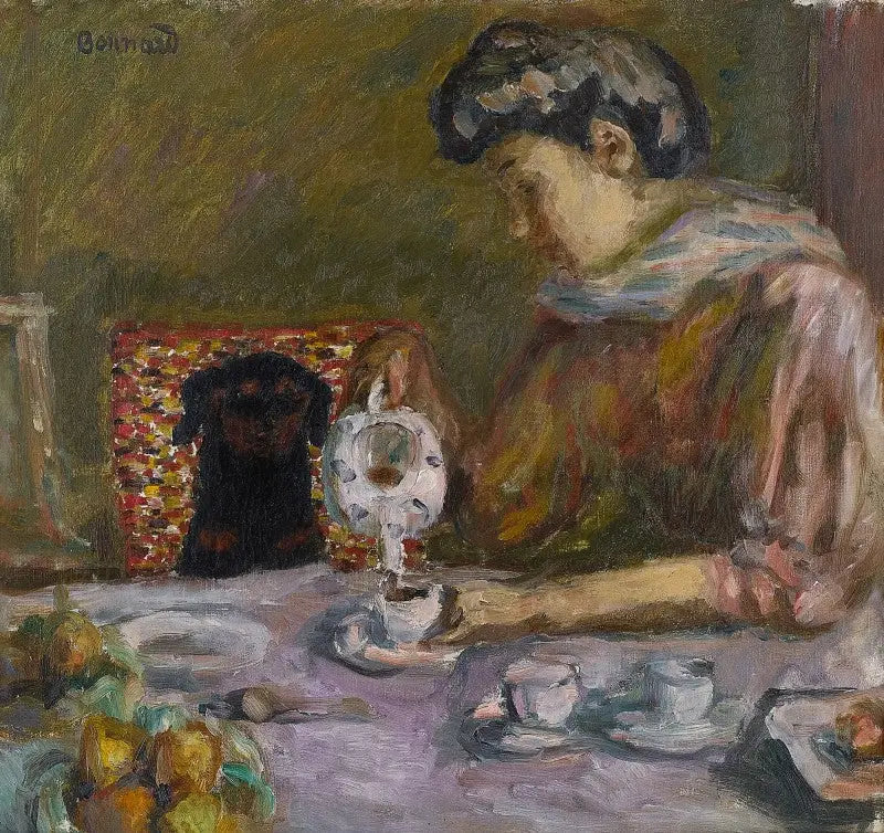 Le café - Pierre Bonnard image 1 copie de tableau peinte à la main