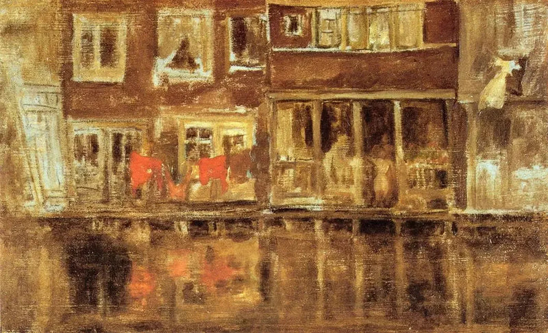 Der Kanal von Amsterdam - James Abbott McNeill Whistler