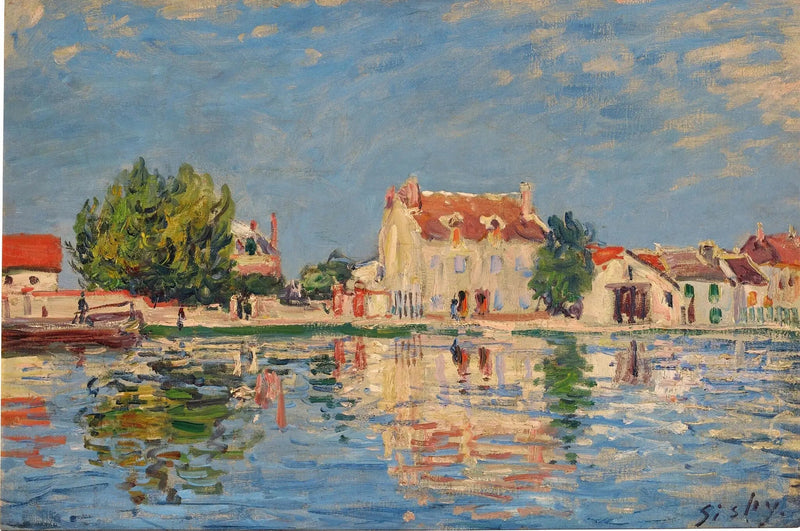 Der Kanal von Loing in Saint-Mammès - Alfred Sisley