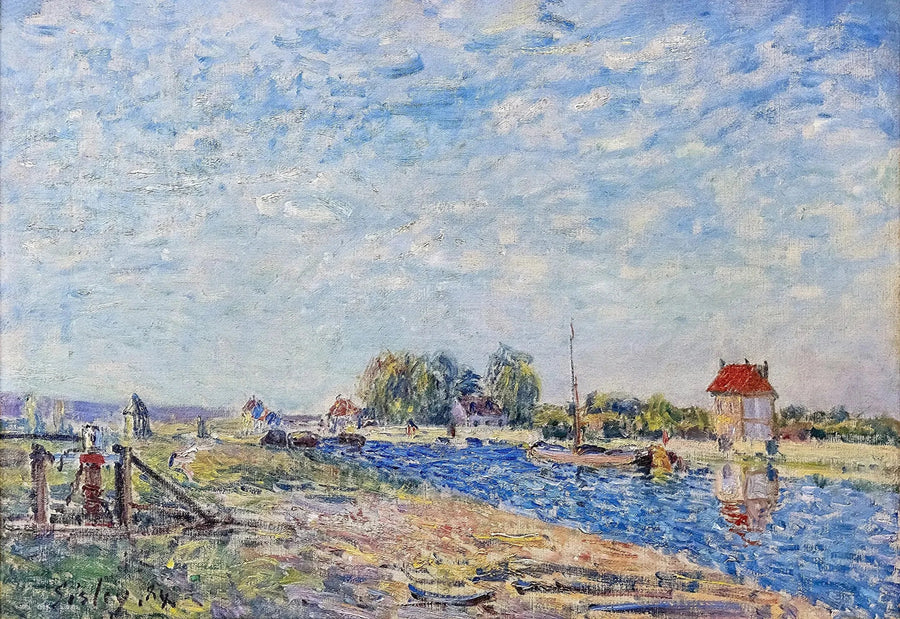 Der Kanal von Loing - Alfred Sisley