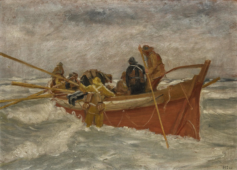 Das Rettungsboot legt ab. Lerne. – Michael Peter Ancher