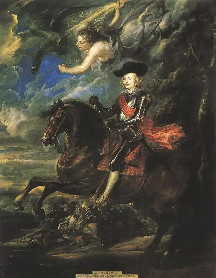 Der Kardinalinfant Don Fernando von Österreich, in der Schlacht von Nördlingen - Peter Paul Rubens