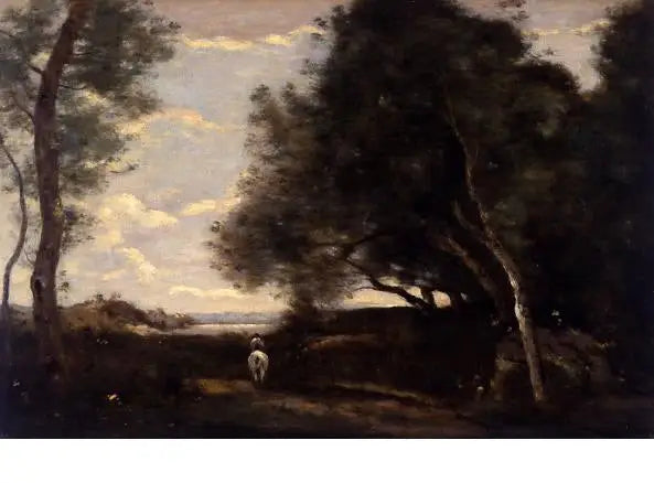 Der Reiter am Waldrand - Jean-Baptiste Camille Corot