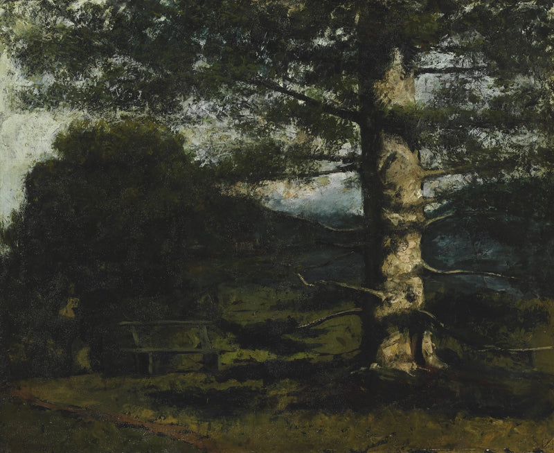 Die Zeder von Hauteville - Gustave Courbet
