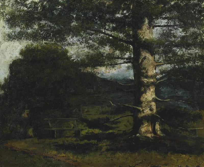 Die Zeder von Hauteville - Gustave Courbet