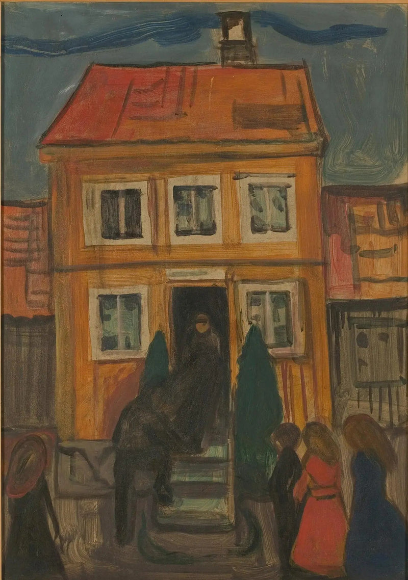 Der Sarg wird gebracht - Edvard Munch