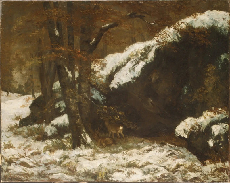 Der Hirsch - Gustave Courbet
