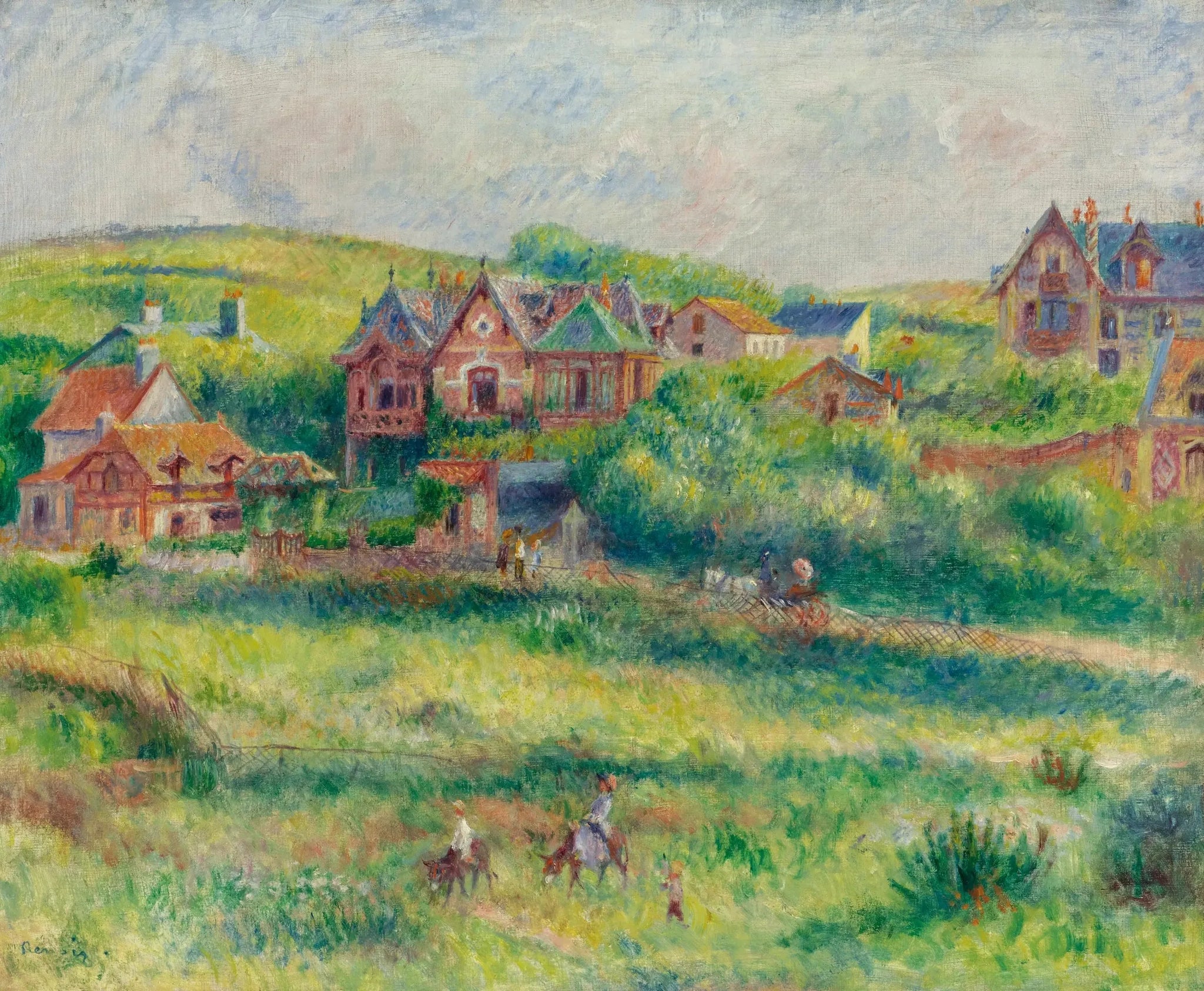 Le chalet de Blanche Pierson à Pourville - Pierre-Auguste Renoir image 1 reproduction d’œuvre d’art à l’huile