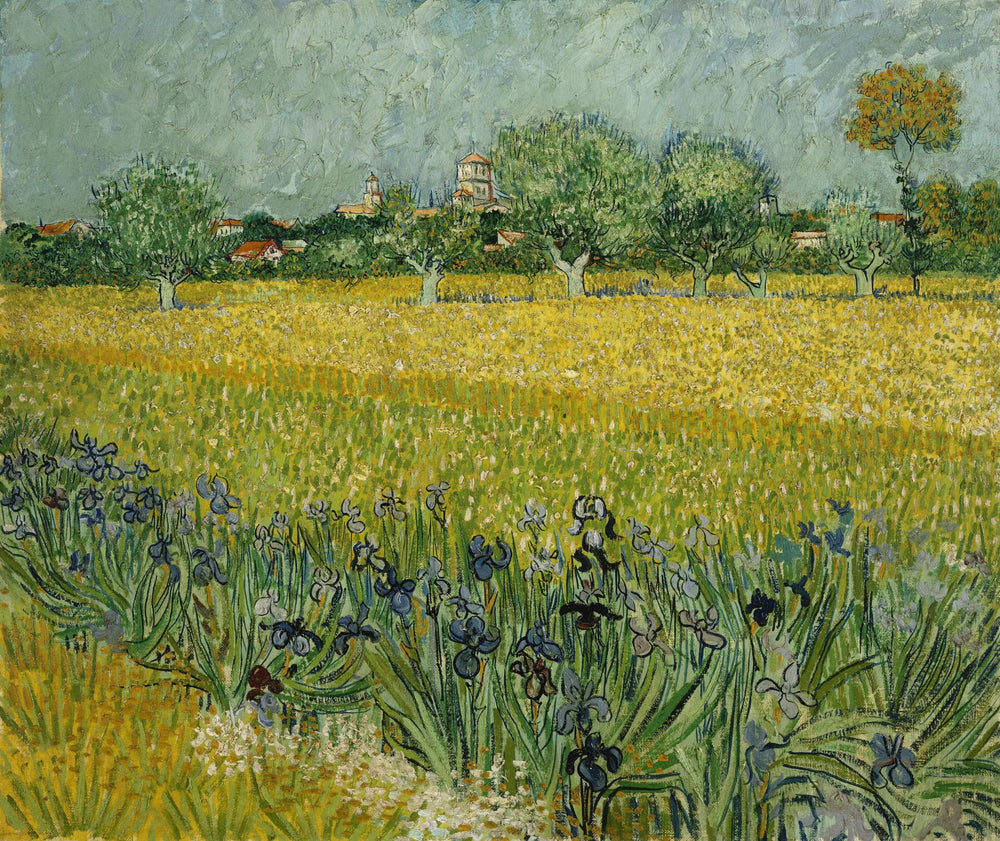 Le Champ de blé aux iris - Vincent van Gogh image 1 reproduction réalisée par Alpha Reproduction