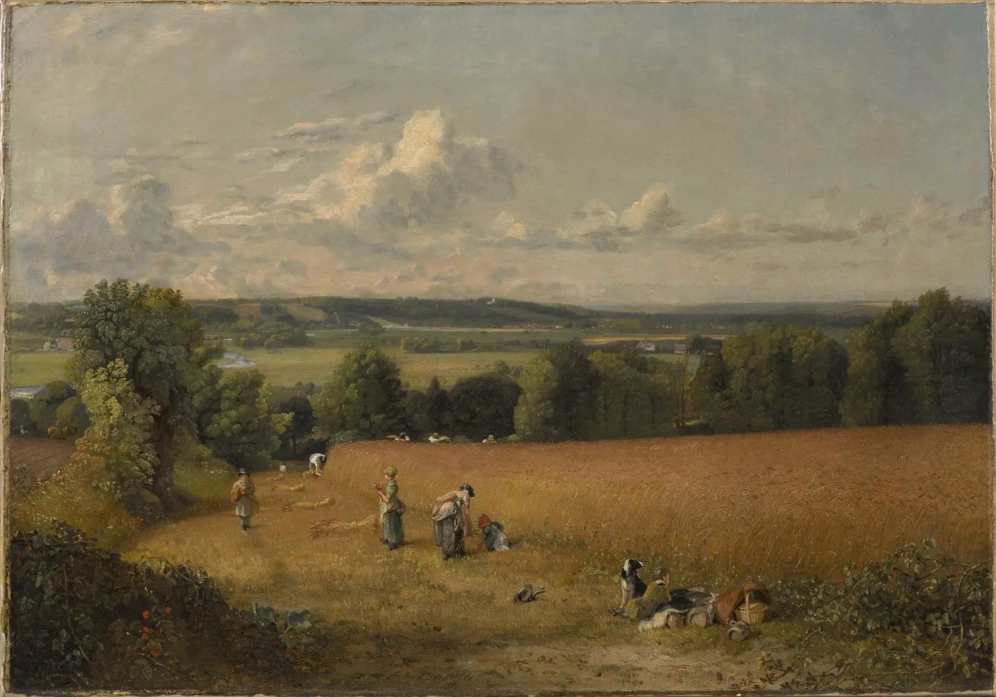 Le champ de blé - John Constable image 1 reproduction artisanale de tableau