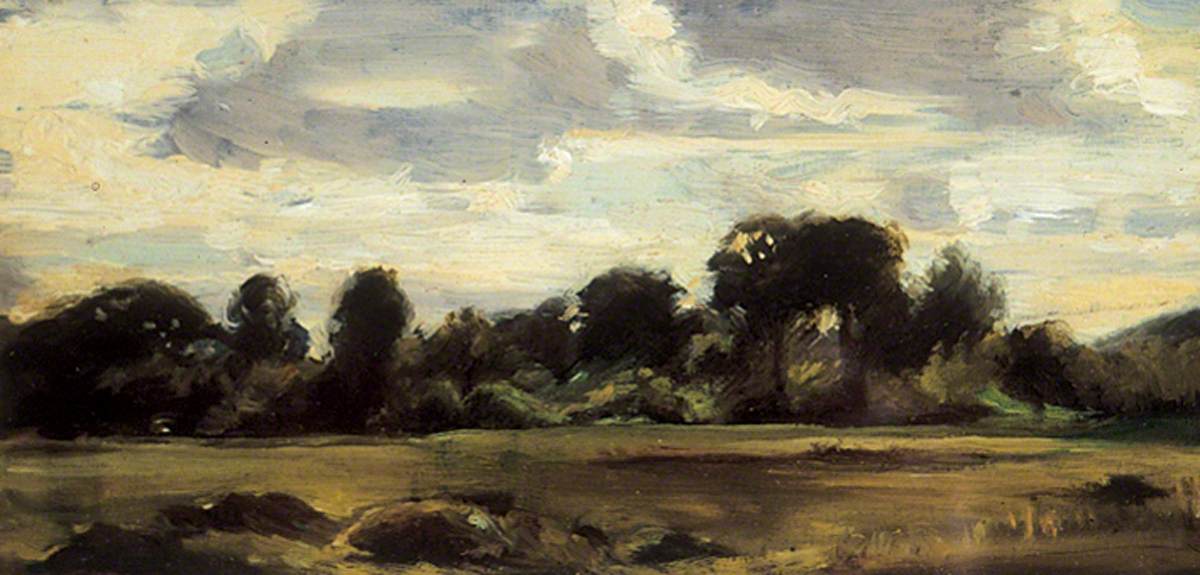 Das Feld in der Nähe des Waldes - John Constable