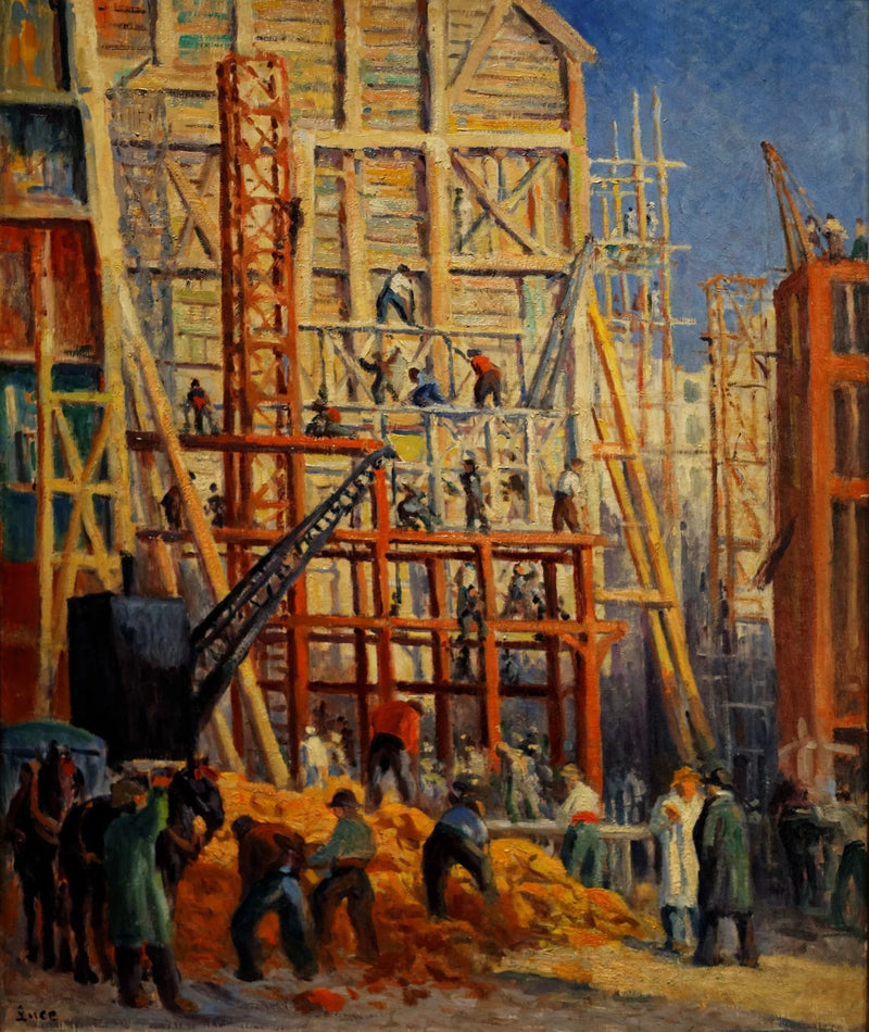 Die Baustelle - Maximilien Luce