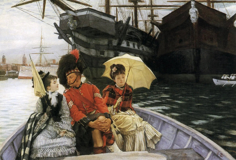 Der Hafenbau von Portsmouth - James Tissot